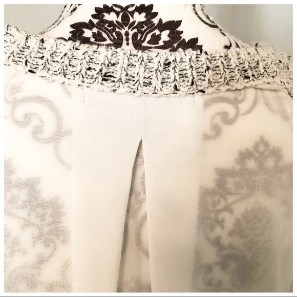 Love Stitch Knit and Sheer Top - Picture 4 of 5